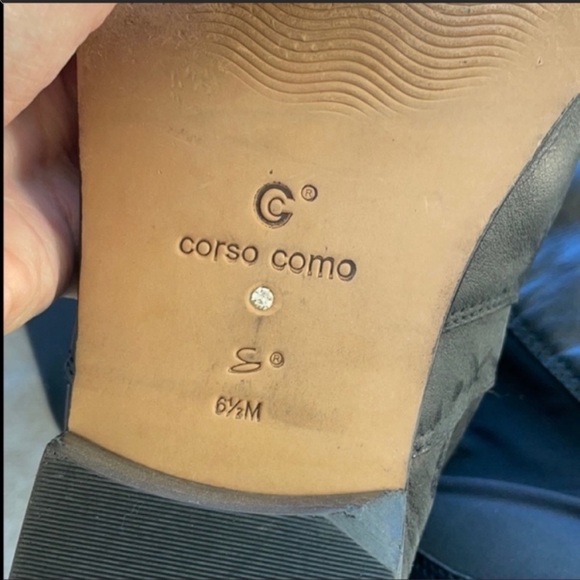 Corso Como Black Leather Over The Knee Boots - Picture 5 of 9